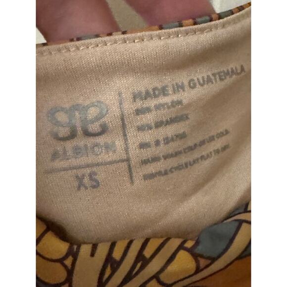 ALBION 2 Piece Golden Hour Olivia Swim Crop Top/Sea Salt Midi Bottom XS - Picture 12 of 13